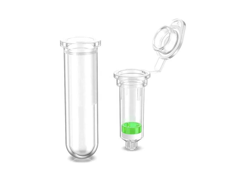 Медицинская пластиковая трубка для разбавления и выделения ДНК и РНК с фильтрующей колонкой очистки